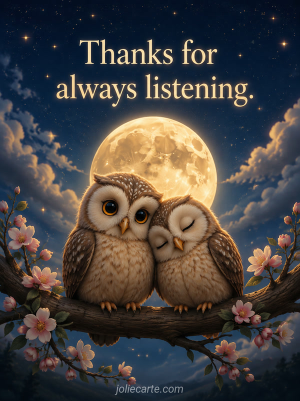 Thanks for always listening. - Image
