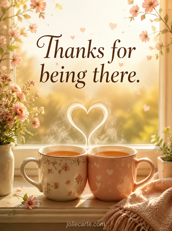 Thanks for being there. - Image