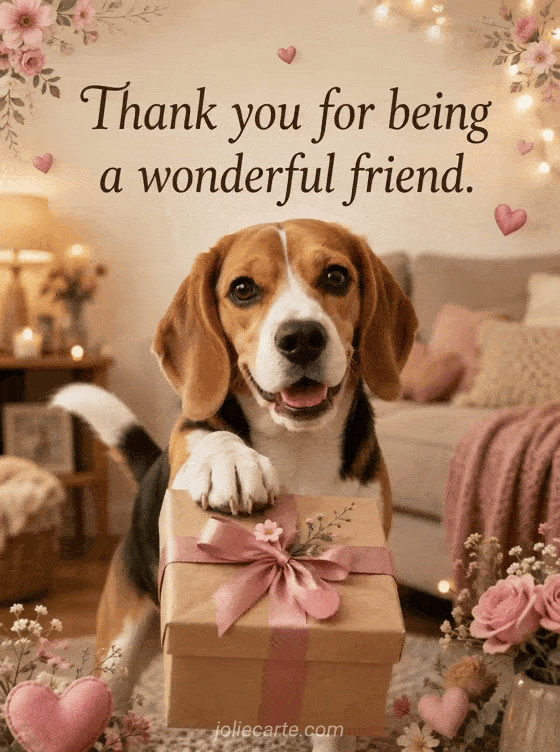 Thank you for being a wonderful friend. - GIF