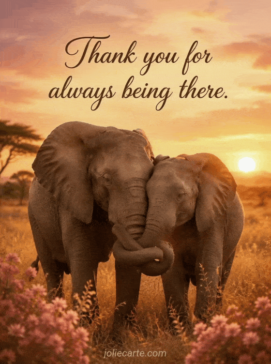 Thank you for always being there. - GIF