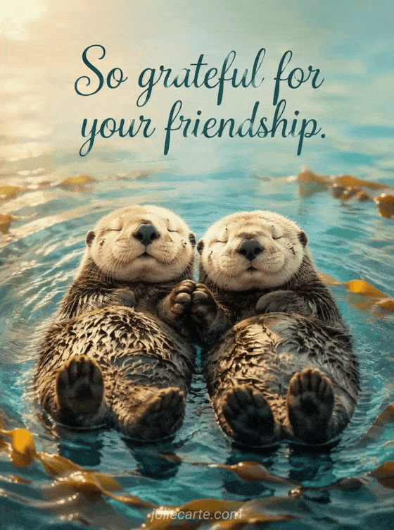 So grateful for your friendship. - GIF