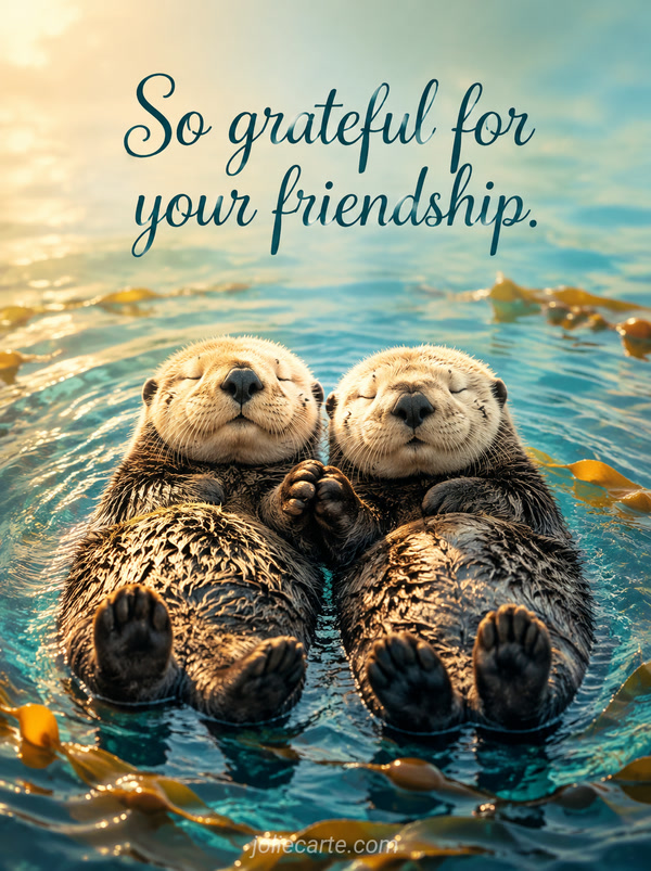 So grateful for your friendship. - Image