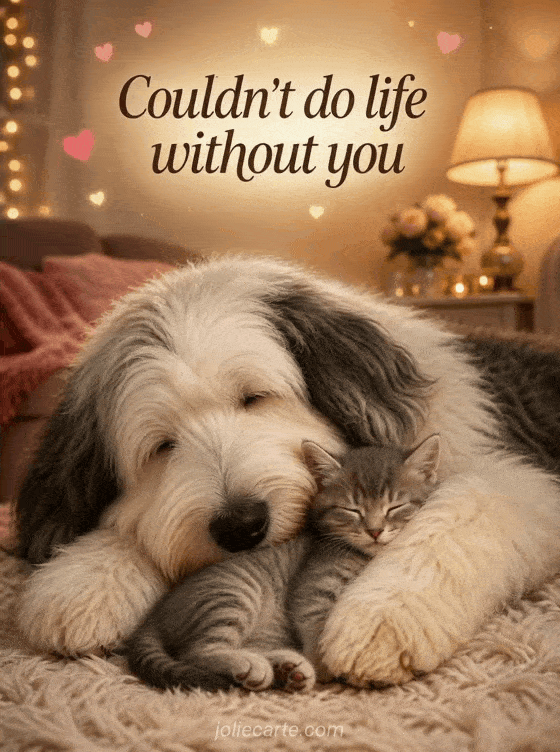 Couldn't do life without you - GIF