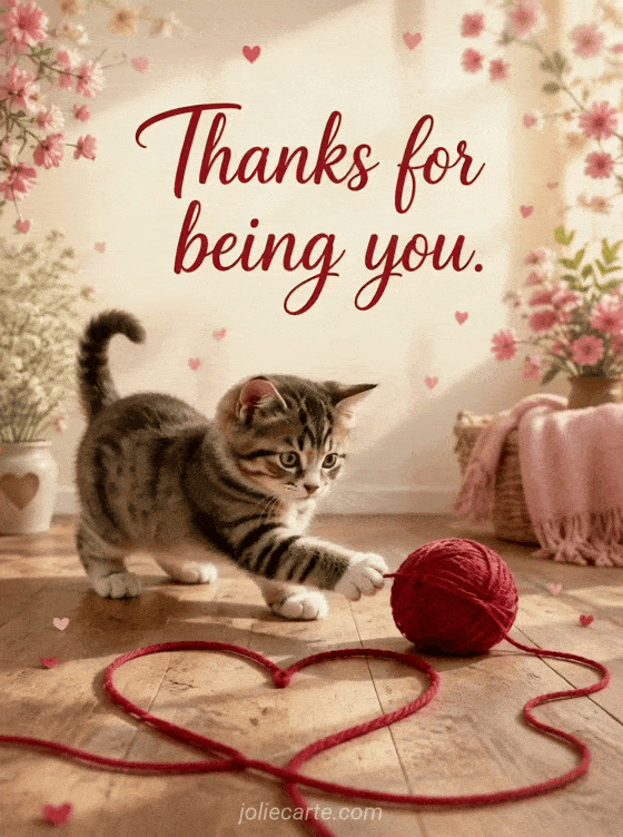 Thanks for being you. - GIF