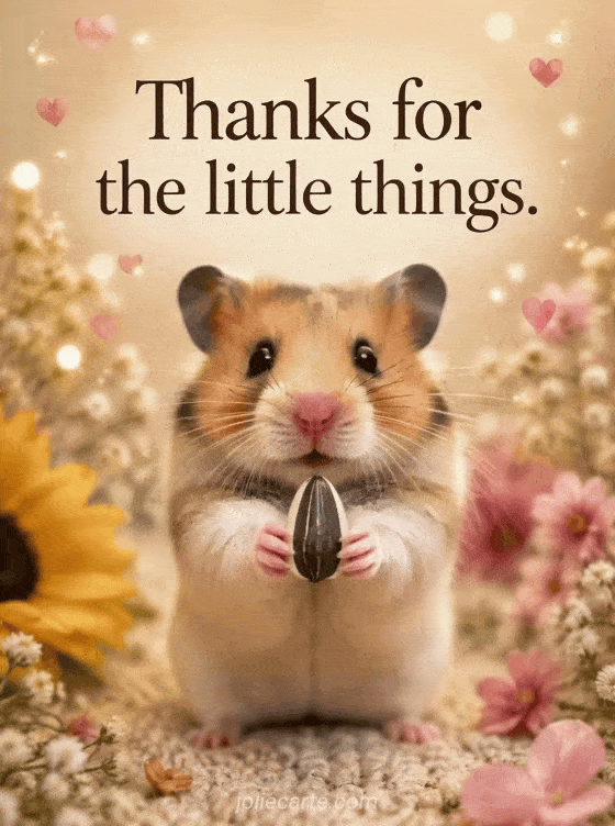 Thanks for the little things. - GIF