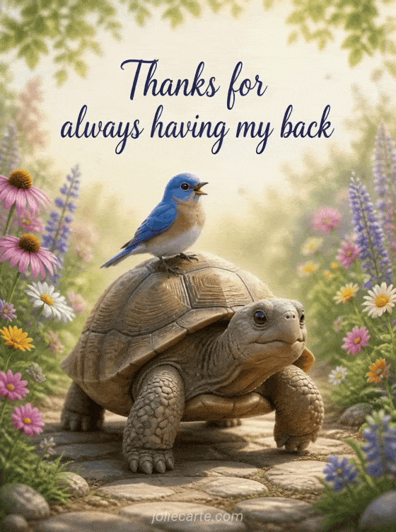 Thanks for always having my back - GIF