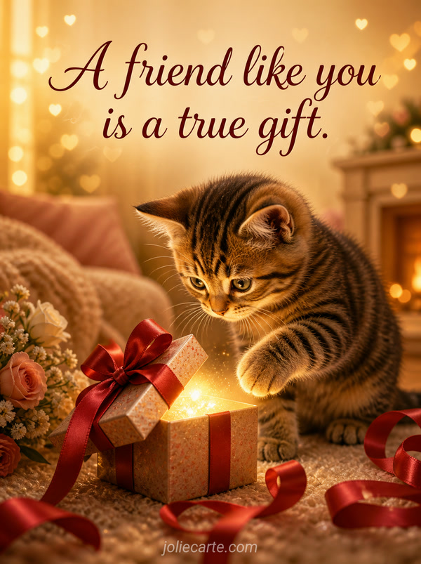 A friend like you is a true gift. - Image