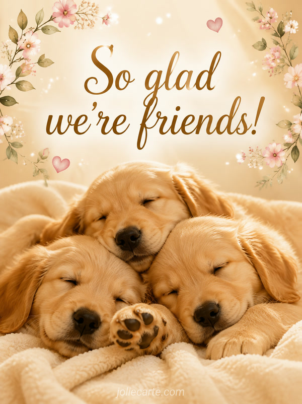 So glad we're friends! - Image