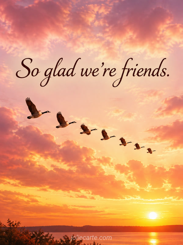 So glad we're friends. - Image