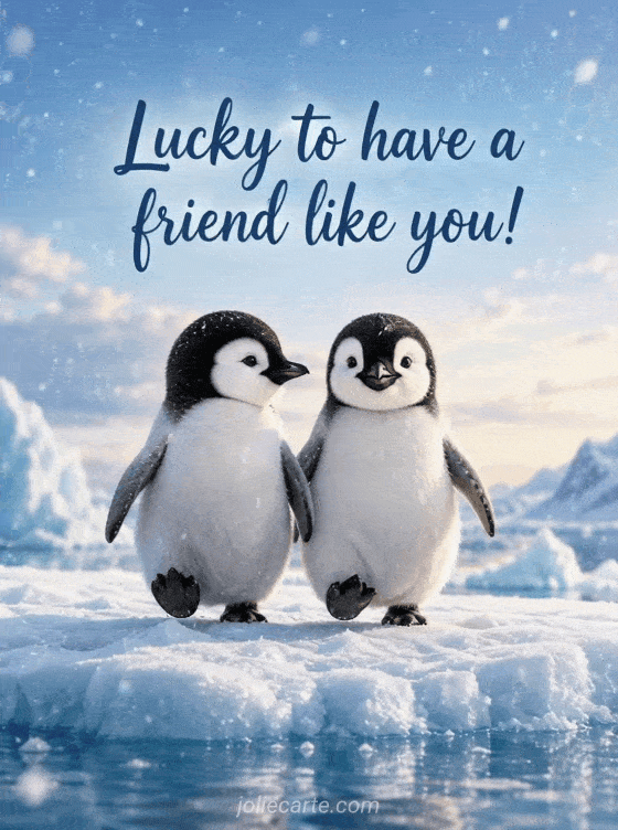 Lucky to have a friend like you! - GIF