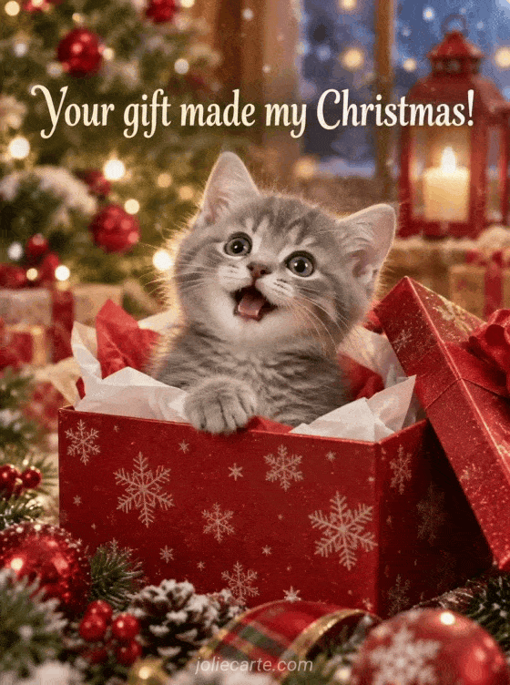 Your gift made my Christmas! - GIF