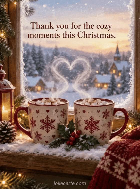 Thank you for the cozy moments this Christmas. - GIF