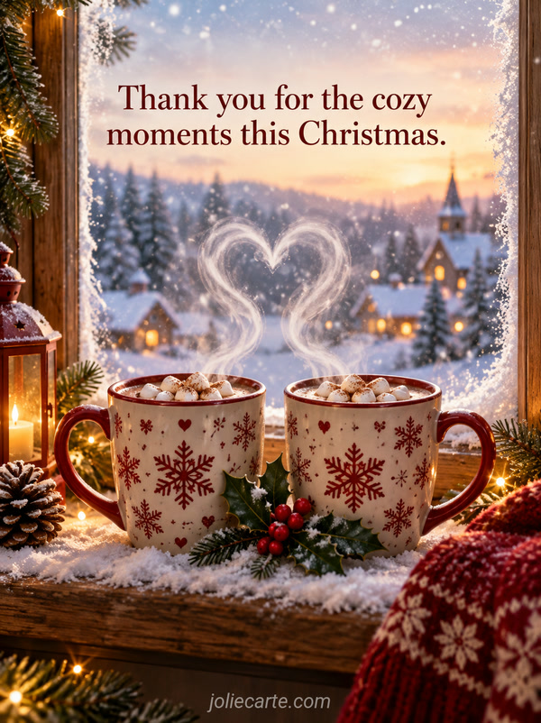 Thank you for the cozy moments this Christmas. - Image