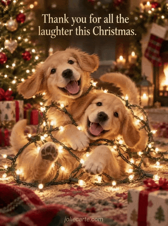 Thank you for all the laughter this Christmas. - GIF