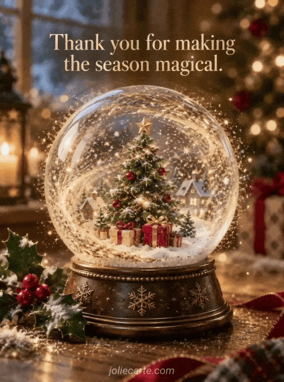 Thank you for making the season magical. - GIF