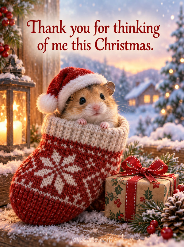 Thank you for thinking of me this Christmas. - Image