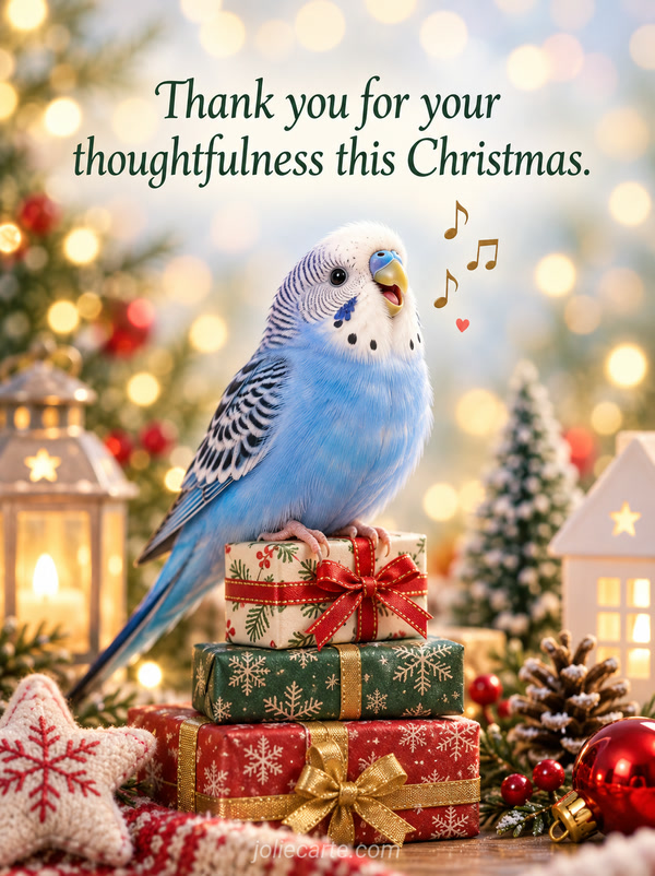 Thank you for your thoughtfulness this Christmas. - Image