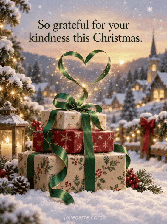 So grateful for your kindness this Christmas. - GIF