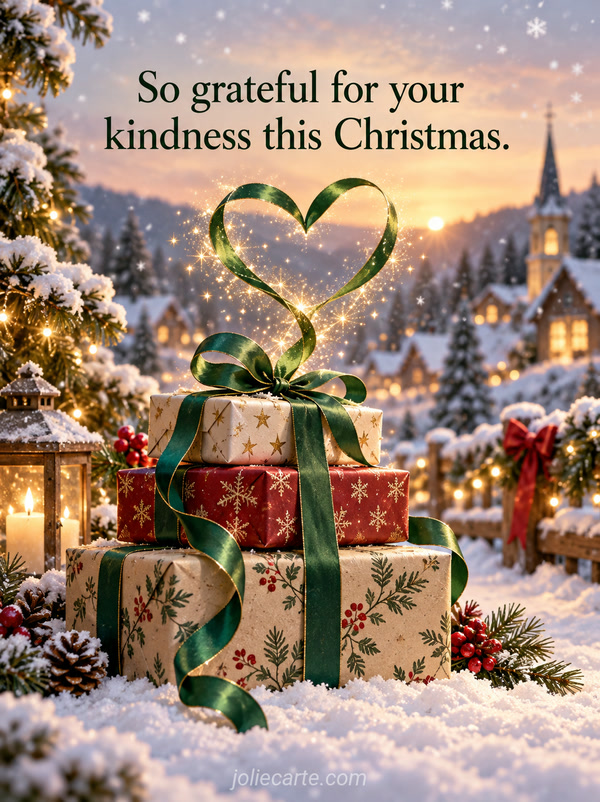 So grateful for your kindness this Christmas. - Image
