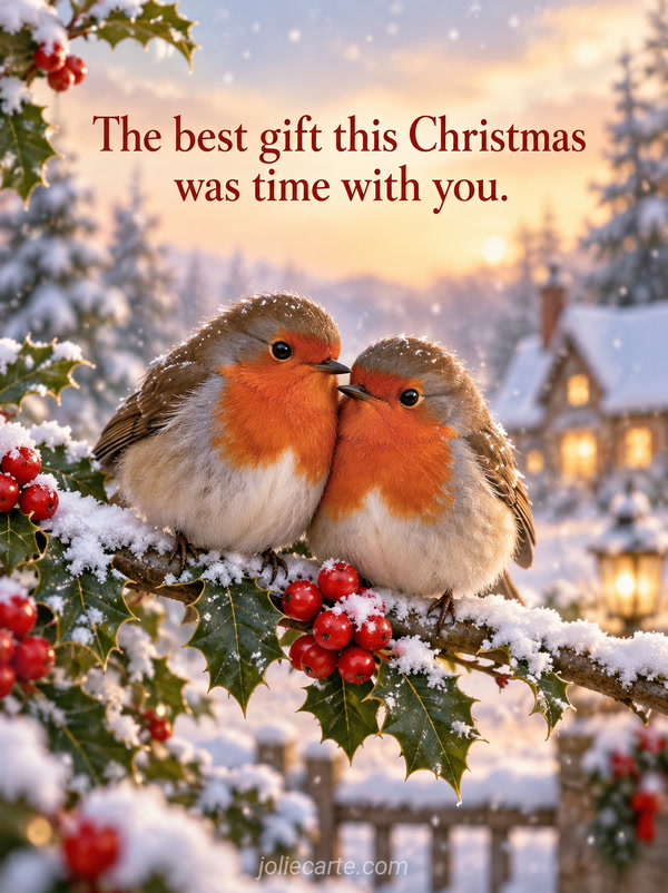 The best gift this Christmas was time with you. - Image