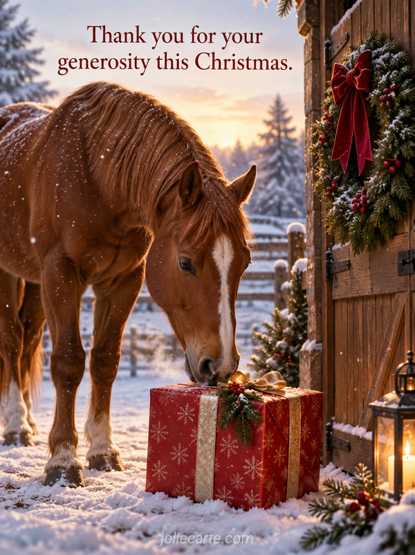 Thank you for your generosity this Christmas. - Image