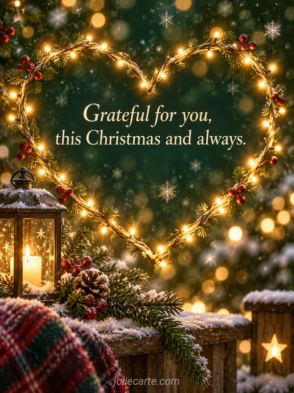 Grateful for you, this Christmas and always. - Image