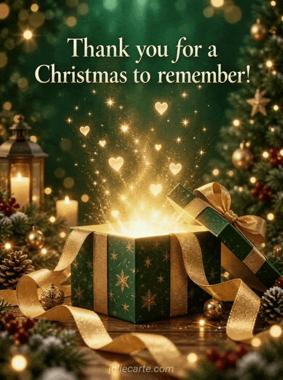 Thank you for a Christmas to remember! - GIF