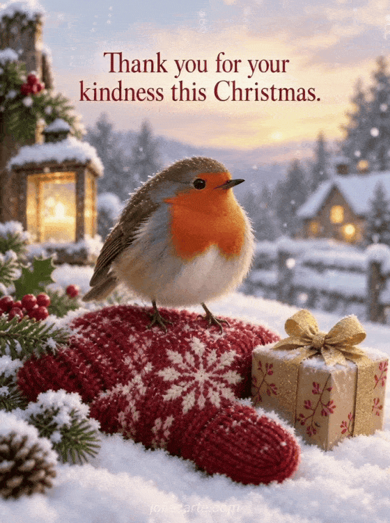 Thank you for your kindness this Christmas. - GIF