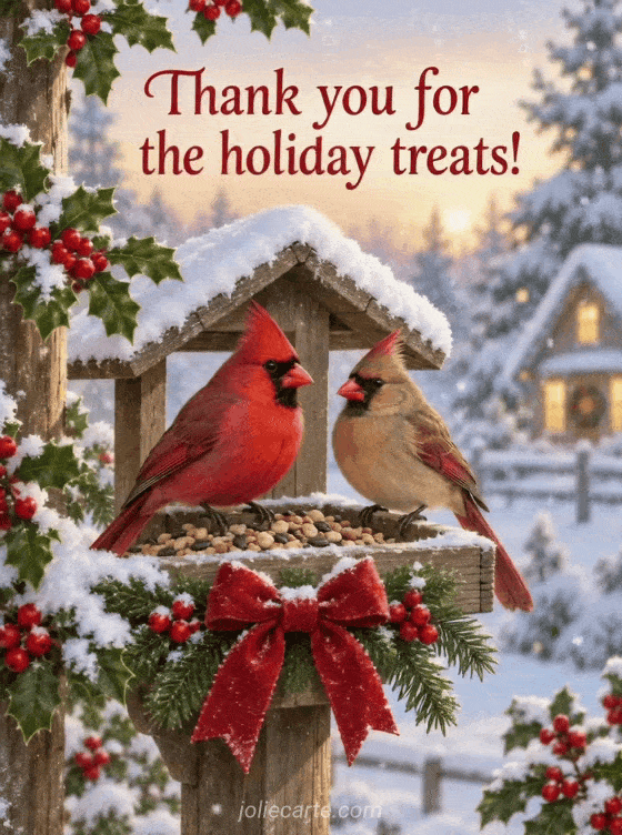 Thank you for the holiday treats! - GIF