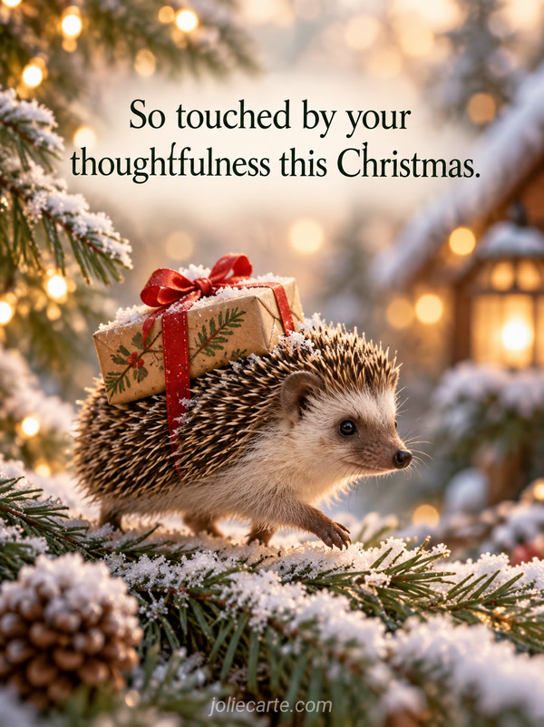 So touched by your thoughtfulness this Christmas. - Image