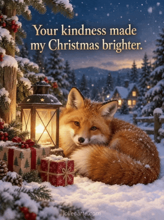 Your kindness made my Christmas brighter. - GIF