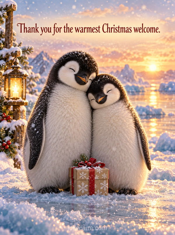Thank you for the warmest Christmas welcome. - Image