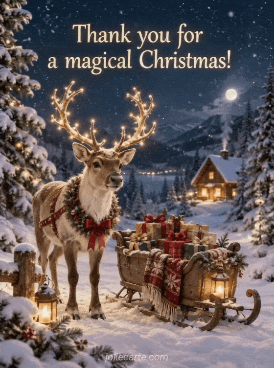 Thank you for a magical Christmas! - GIF