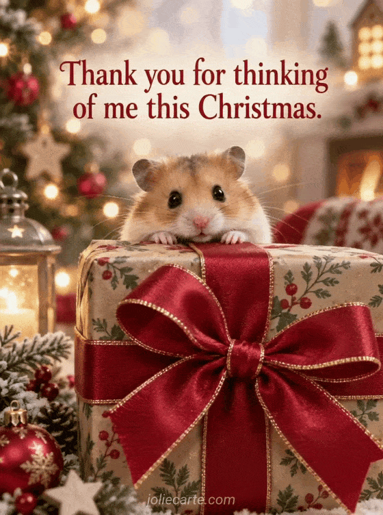 Thank you for thinking of me this Christmas. - GIF