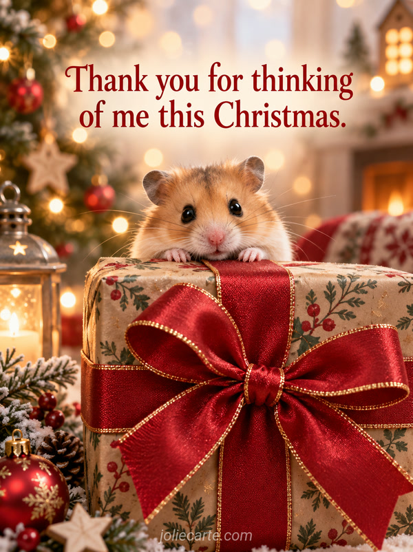 Thank you for thinking of me this Christmas. - Image