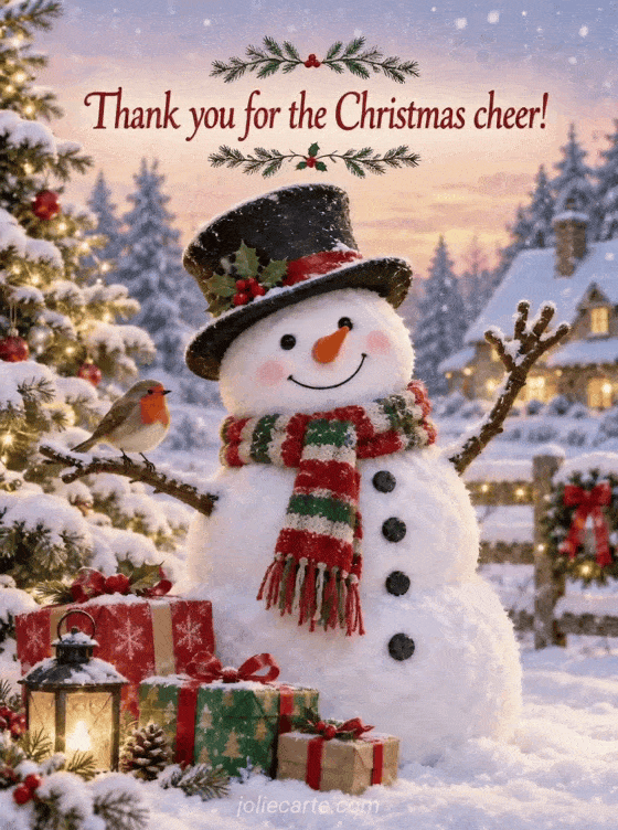 Thank you for the Christmas cheer! - GIF