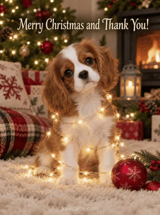 Merry Christmas and Thank You! - GIF