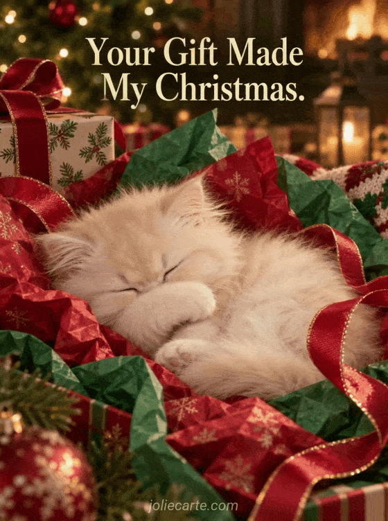 Your Gift Made My Christmas. - GIF