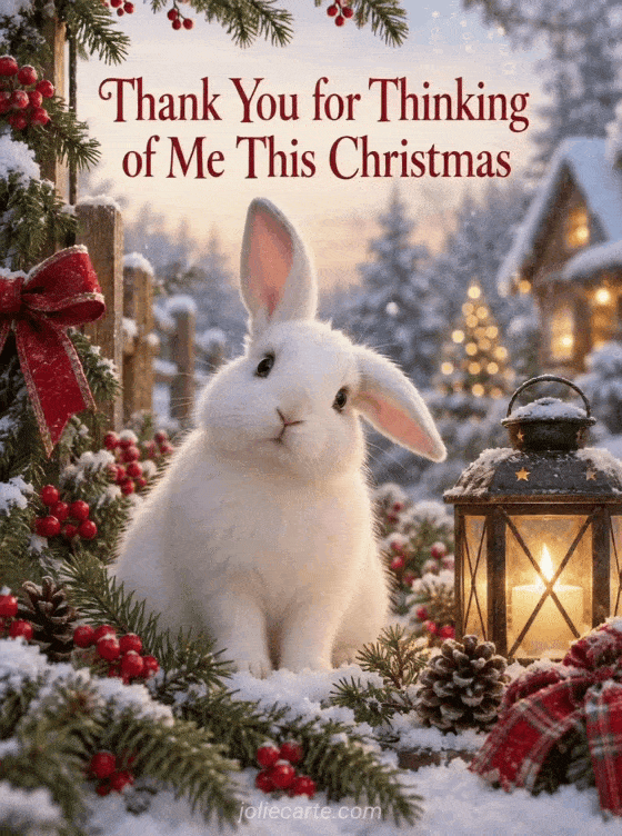Thank You for Thinking of Me This Christmas - GIF