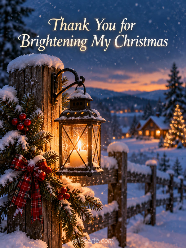 Thank You for Brightening My Christmas - Image