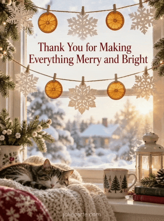 Thank You for Making Everything Merry and Bright - GIF