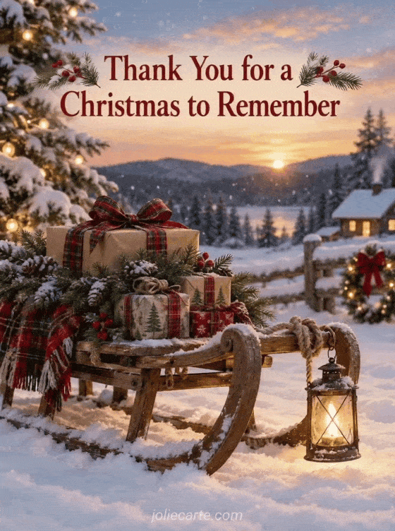 Thank You for a Christmas to Remember - GIF