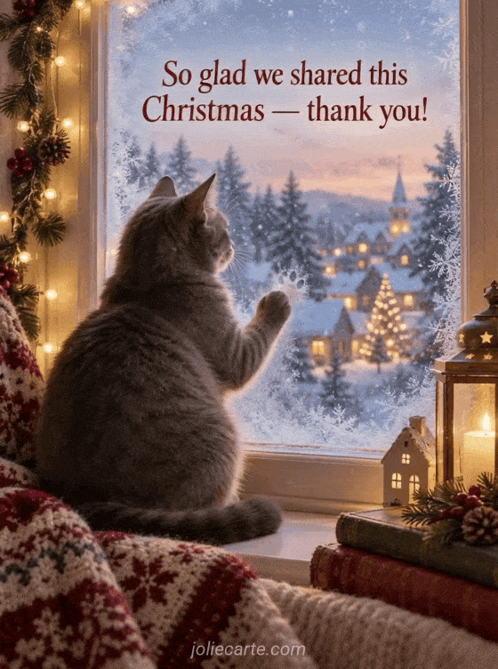 So glad we shared this Christmas — thank you! - GIF