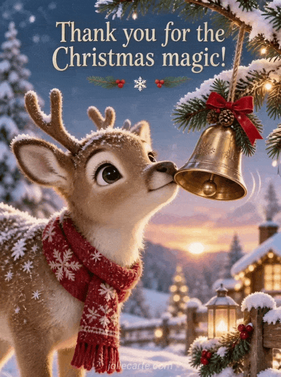 Thank you for the Christmas magic! - GIF