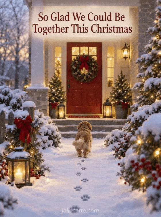 So Glad We Could Be Together This Christmas - GIF