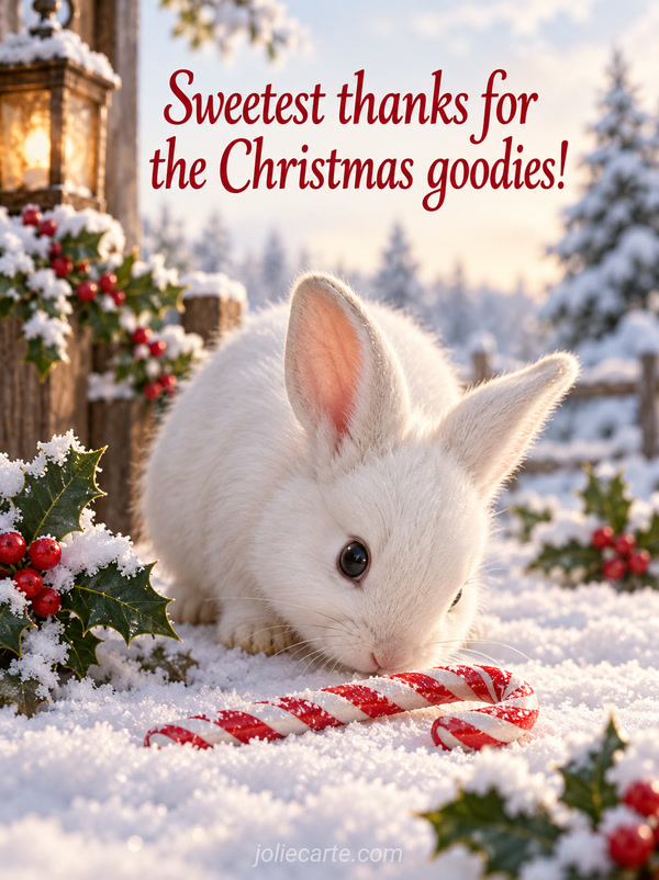 Sweetest thanks for the Christmas goodies! - Image