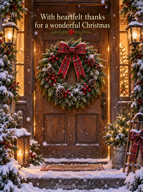 With heartfelt thanks for a wonderful Christmas - Image
