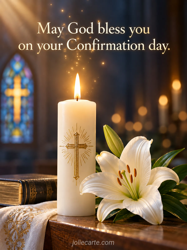 May God bless you on your Confirmation day. - Image