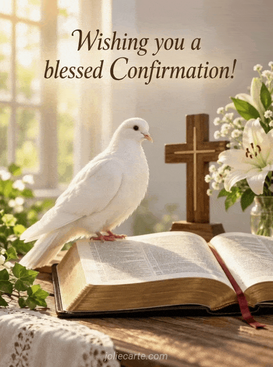 Wishing you a blessed Confirmation! - GIF