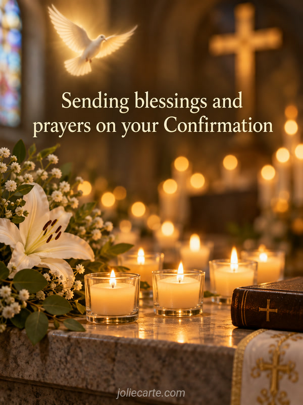 Sending blessings and prayers on your Confirmation - Image